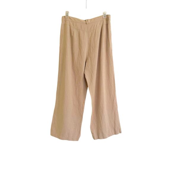 NWT &Other Stories LA Mars Pant High Rise Wide Leg Viscose/Linen Pant SPOT 44/L - Picture 4 of 6